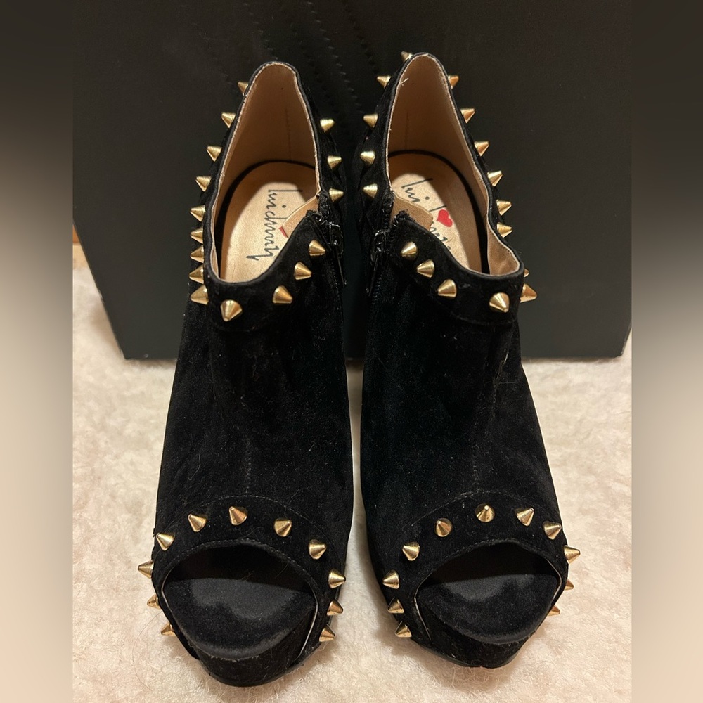 Luichiny Women's Back at Ya Spike High Heel Pumps, Black